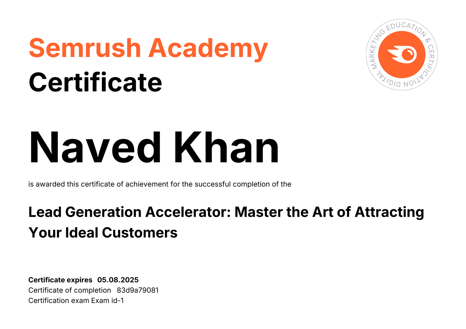 Lead-Generation-Certification